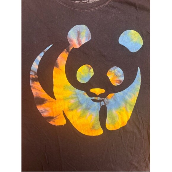 Rainbow Panda Graphic Bioworld Merchandising T-shirt Women's  XL Black - Picture 5 of 10